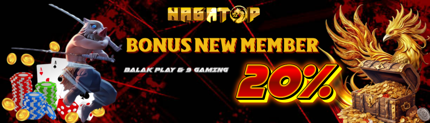 BONUS NEW MEMBER 20% BALAK PLAY, 9 GAMING & BONUS ROLLINGAN HARIAN